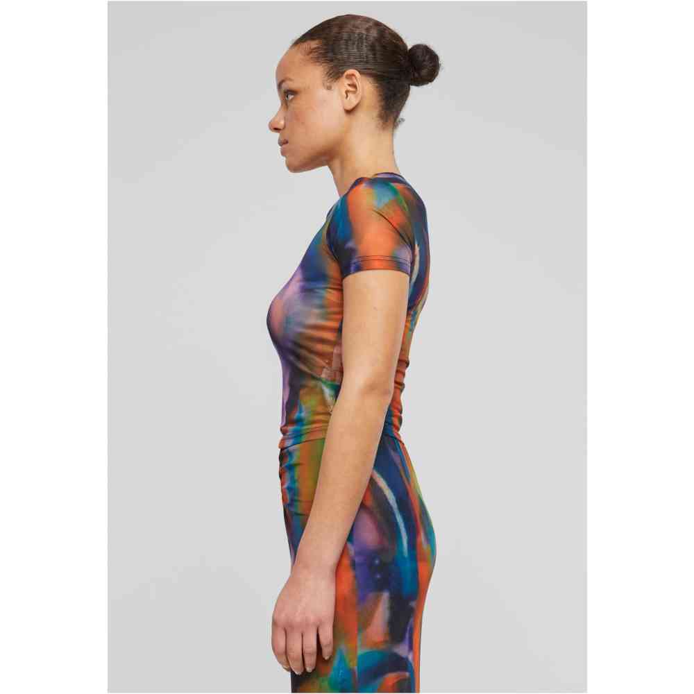 Urban Classics - All Over Print Mesh Top - Multicolore